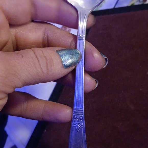 Beautiful silver plated spoons (10) court lrand - Picture 3 of 3